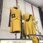 Past Hughson High School cheerleading outfilts